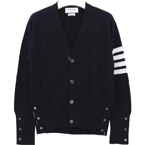 Cardigans, male, , Size: XL Men's Cardigan Sweater - Thom Browne - Modalova