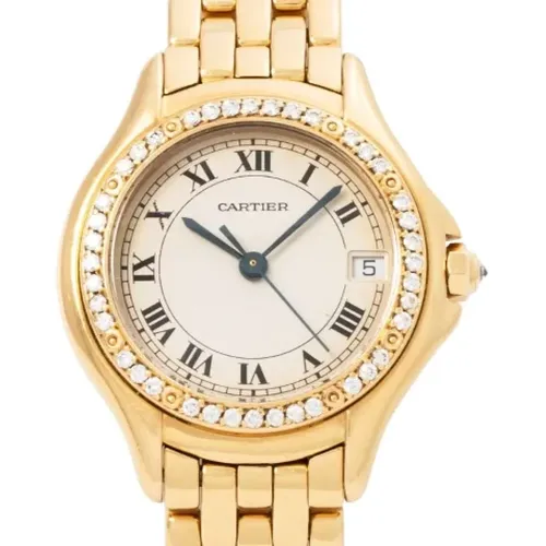 Pre-owned Watches, female, , Size: ONE SIZE Pre-owned Gold watches - Cartier Vintage - Modalova