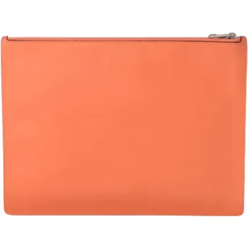 Pre-owned Clutches, male, , Size: ONE SIZE Pre-owned Leather clutches - Loewe Pre-owned - Modalova