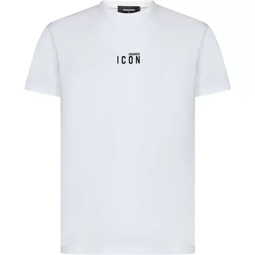 Logo Print T-Shirt , male, Sizes: L, M - Dsquared2 - Modalova