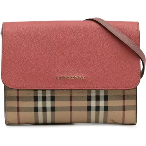 Pre-owned Cross Body Bags, female, , Size: ONE SIZE Pre-owned Leather crossbody-bags - Burberry Vintage - Modalova