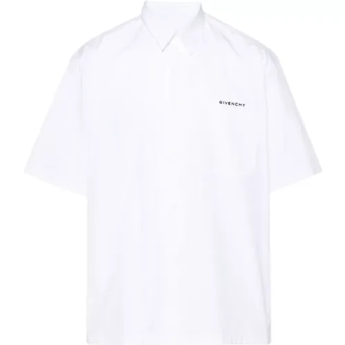 Embroidered Logo Shirt , male, Sizes: XL - Givenchy - Modalova