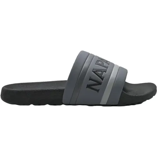 Black Grey Sneakers S3Stream01 , male, Sizes: 8 UK, 9 UK - Napapijri - Modalova