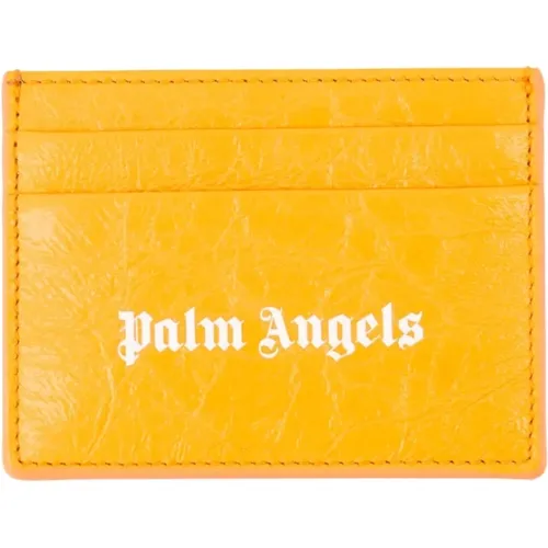 Logo Kartenhalter Leder Strukturiert - Palm Angels - Modalova