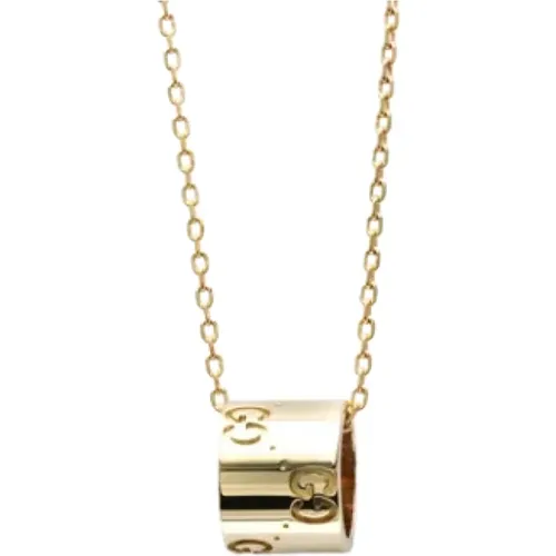 Pre-owned Jewellery, female, , Size: ONE SIZE Pre-owned Rose Gold necklaces - Gucci Vintage - Modalova