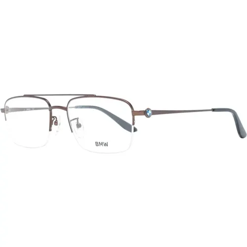 Glasses, male, , Size: ONE SIZE Metal Rectangle Optical Frames - BMW - Modalova