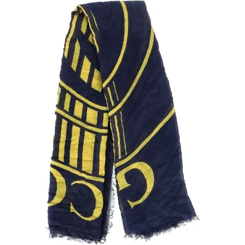 Pre-owned Scarves, male, , Size: ONE SIZE Pre-owned Cotton scarves - Gucci Vintage - Modalova