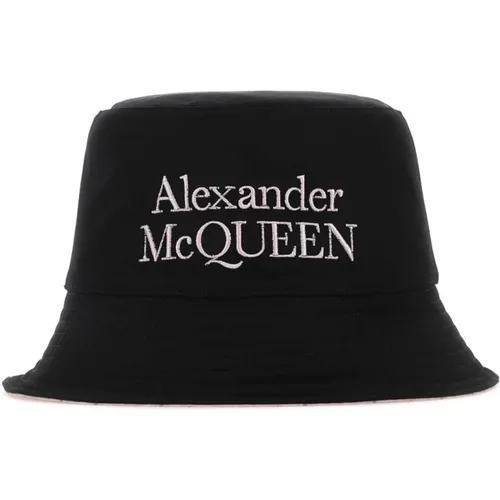 Stylish Reversible Blackylon Hat , male, Sizes: M, L - alexander mcqueen - Modalova