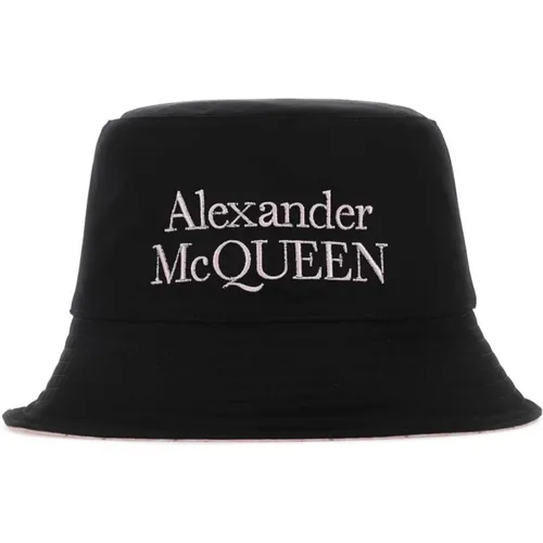 Hats, male, , Size: M Stylish Reversible Blackylon Hat - alexander mcqueen - Modalova