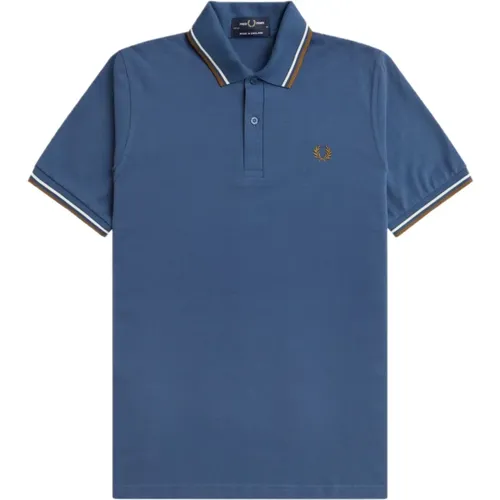 Polo Shirts, male, , Size: 3XS Midnight Twin Tipped Polo - Fred Perry - Modalova