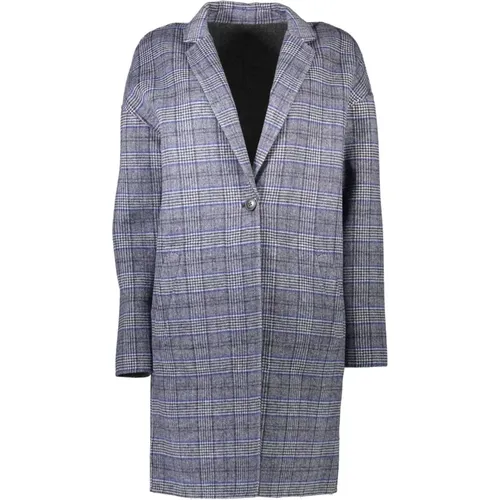 Reversible Wool Coat with Button Closure , female, Sizes: L, M - Gant - Modalova