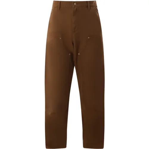 Canvas Organic Cotton Trousers , male, Sizes: W33 - Carhartt WIP - Modalova
