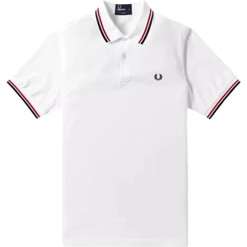 Polo Shirts, male, , Size: 2XL Slim Fit Twin Tipped Polo - Fred Perry - Modalova