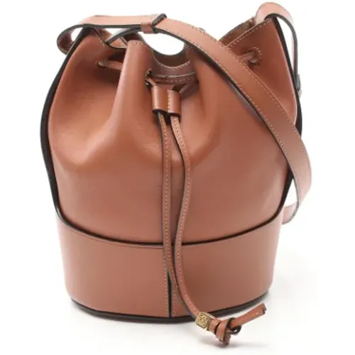 Pre-owned Bucket Bags, female, , Size: ONE SIZE Pre-owned Leather shoulder-bags - Loewe Pre-owned - Modalova