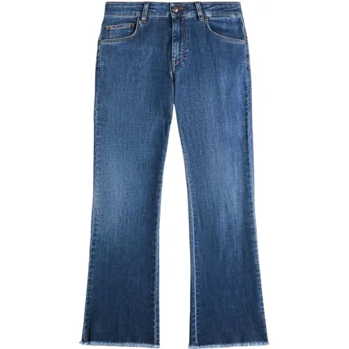 Boot-cut Jeans, female, , Size: W30 Boot-cut Stretch Jeans - Fay - Modalova