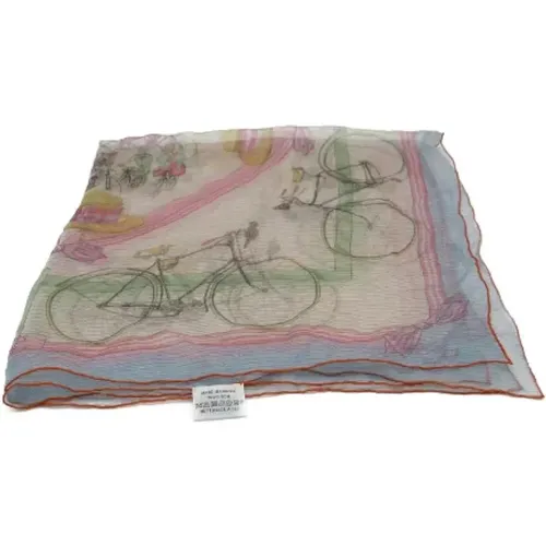 Pre-owned Scarves, female, , Size: ONE SIZE Pre-owned Silk scarves - Hermès Vintage - Modalova