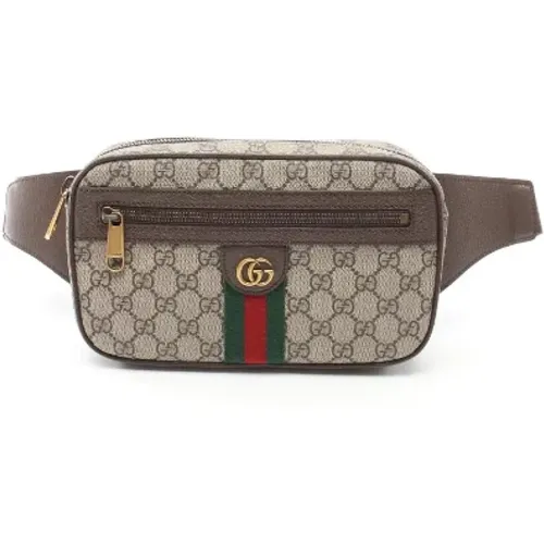 Pre-owned Belt Bags, female, , Size: ONE SIZE Pre-owned Canvas shoulder-bags - Gucci Vintage - Modalova