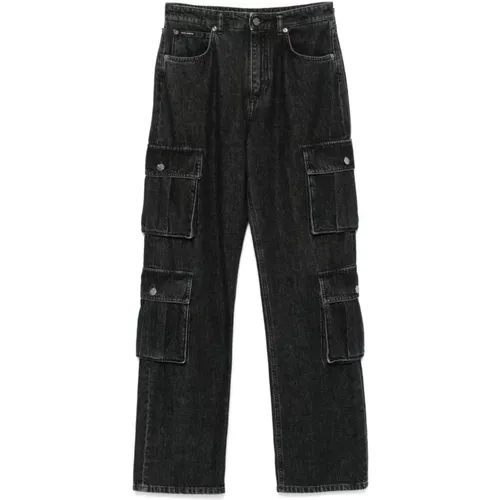 Schwarze Denim Cargo Jeans - Dolce & Gabbana - Modalova