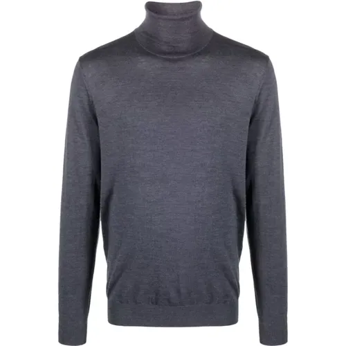 Turtlenecks, male, , Size: 4XL Turtle Neck Pullover Sweater - Laneus - Modalova