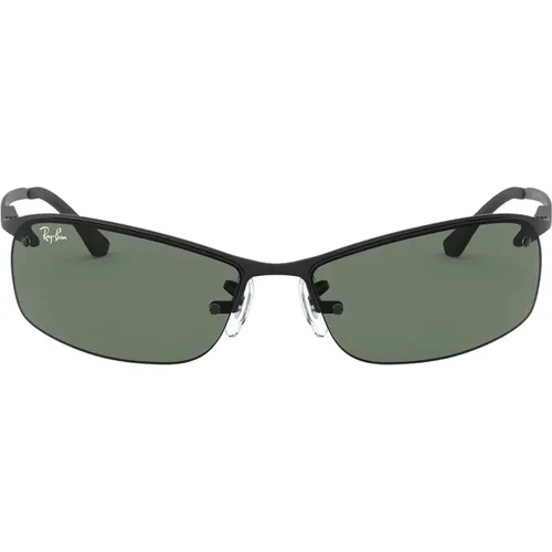 Sunglasses, male, , Size: 63 MM Men`s Matte /Green Sungles RB 3183 - Ray-Ban - Modalova