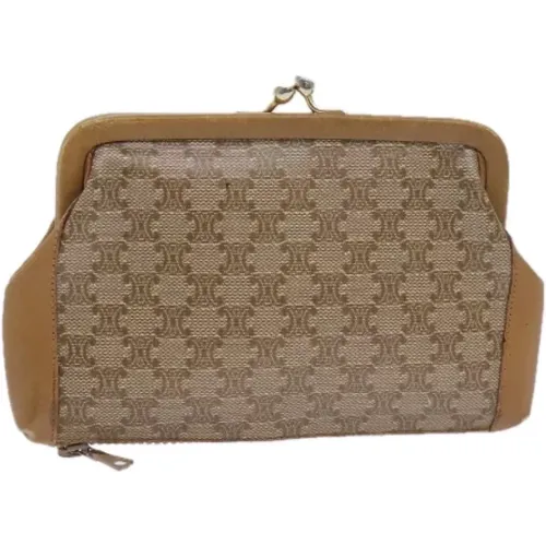 Pre-owned Clutches, female, , Size: ONE SIZE Pre-owned Canvas pouches - Celine Vintage - Modalova