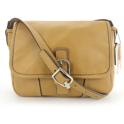 Pre-owned Cross Body Bags, female, , Size: ONE SIZE Pre-owned Leather shoulder-bags - Coach Pre-owned - Modalova