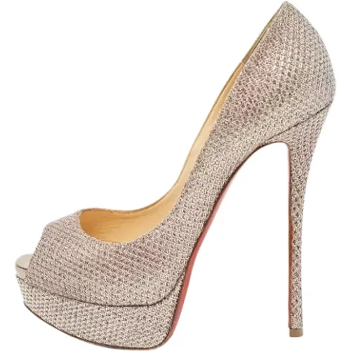 Pre-owned Pumps, female, , Size: 8 1/2 US Pre-owned Fabric heels - Christian Louboutin Pre-owned - Modalova