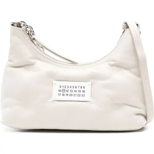 Gesteppte Leder-Schultertasche mit Kette - Maison Margiela - Modalova