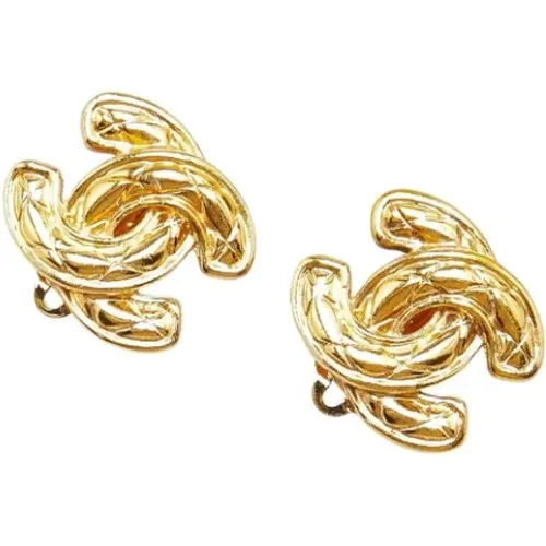 Pre-owned Jewellery, female, , Size: ONE SIZE Pre-owned Metal earrings - Chanel Vintage - Modalova