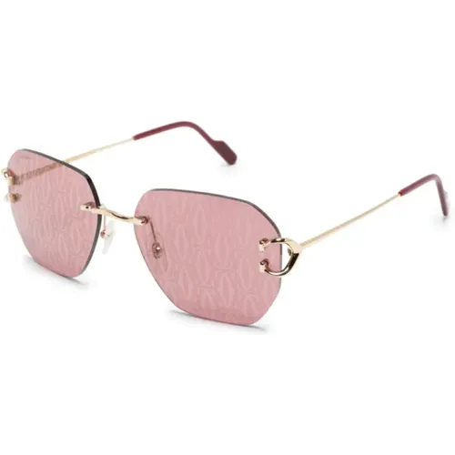 Stylish Sunglasses with Accessories , male, Sizes: 58 MM - Cartier - Modalova