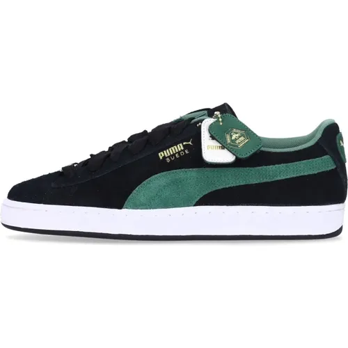 Suede Low Sneaker White/Night , male, Sizes: 7 UK, 11 UK, 10 UK, 10 1/2 UK, 9 UK - Puma - Modalova