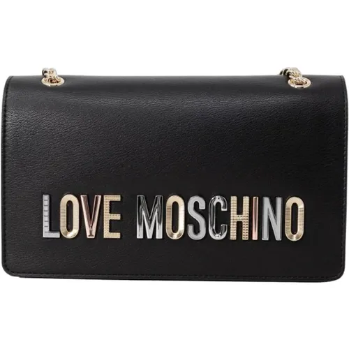 Clip Fastening Shoulder Bag , female, Sizes: ONE SIZE - Love Moschino - Modalova