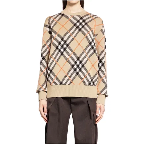 Signature Check Wollmischung Pullover - Burberry - Modalova