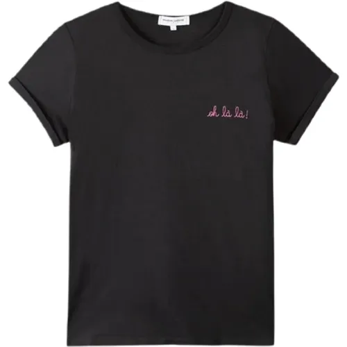 Oh La La Embroidered T-Shirt , female, Sizes: L, S - Maison Labiche - Modalova