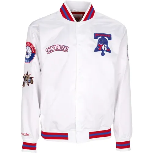 Bomber Jackets, male, , Size: L NBA Hometown Bomber Jacket - Mitchell & Ness - Modalova