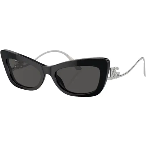 Cat-Eye Sunglasses , female, Sizes: 55 MM - Dolce & Gabbana - Modalova