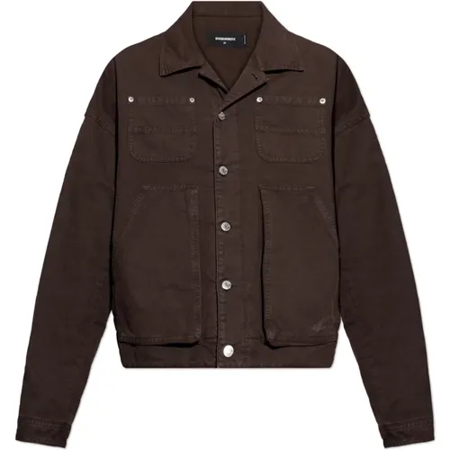 Denim Jackets, male, , Size: L Denim Jacket - Dsquared2 - Modalova