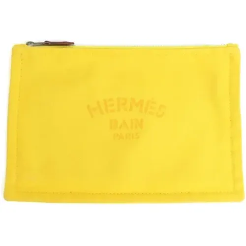 Pre-owned Clutches, female, , Size: ONE SIZE Pre-owned Cotton clutches - Hermès Vintage - Modalova