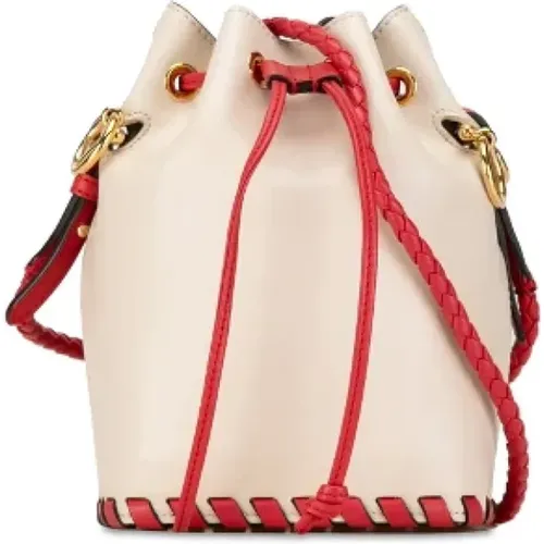 Pre-owned Bucket Bags, female, , Size: ONE SIZE Pre-owned Leather handbags - Fendi Vintage - Modalova