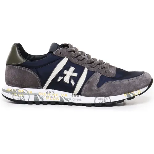 Sneakers, male, , Size: 8 US Eric Model Sneakers Grey Blue - Premiata - Modalova