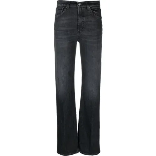 High-Waisted Straight-Leg Jeans , female, Sizes: W27, W30, W28, W29, W26 - Dondup - Modalova