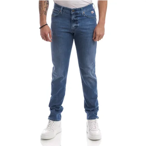 Slim-fit Jeans , male, Sizes: W33 - Roy Roger's - Modalova