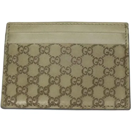 Pre-owned Wallets, female, , Size: ONE SIZE Pre-owned Canvas wallets - Gucci Vintage - Modalova