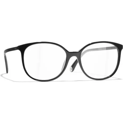 Klassische Schwarze Optische Brille , Damen, Größe: 53 MM - Chanel - Modalova