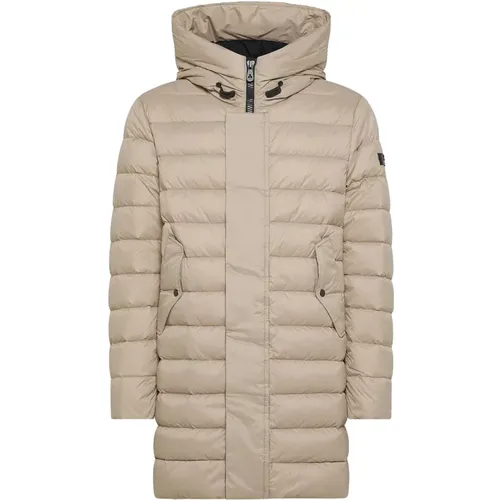 Leichte Lange Nylon Steppjacke , Herren, Größe: M - Peuterey - Modalova