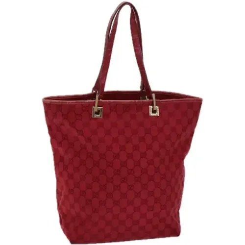 Pre-owned Tote Bags, female, , Size: ONE SIZE Pre-owned Canvas totes - Gucci Vintage - Modalova