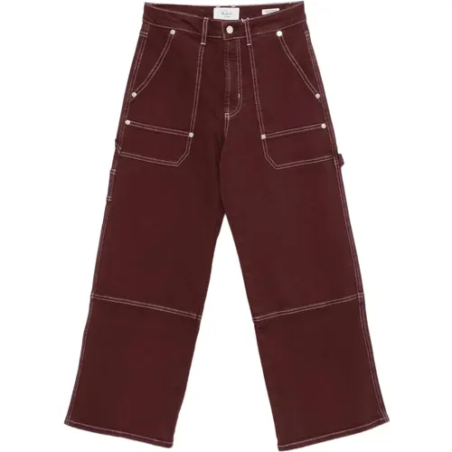 Wide Jeans, female, , Size: W27 Silverado Carpenter Crop - Rails - Modalova