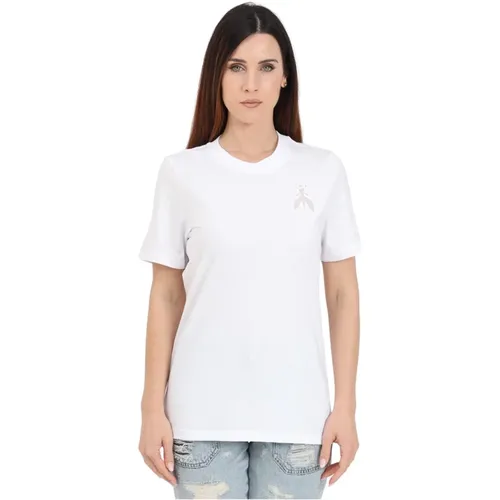 Weiße Fly Cut T-shirt , Damen, Größe: M - PATRIZIA PEPE - Modalova