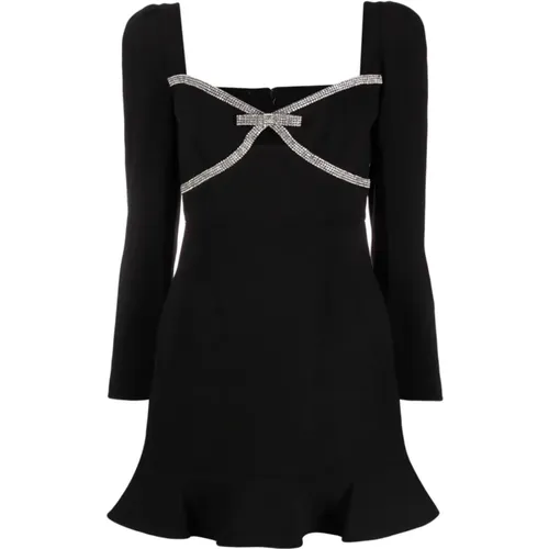 Cutout Dress with Crystal Embellishments , female, Sizes: XS, 2XS, 3XS - Self Portrait - Modalova