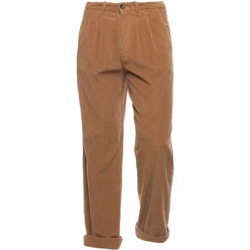 Straight Trousers, male, , Size: XS Pantsaloni Nine:inthe:morning Marco Camel - Nine In The Morning - Modalova